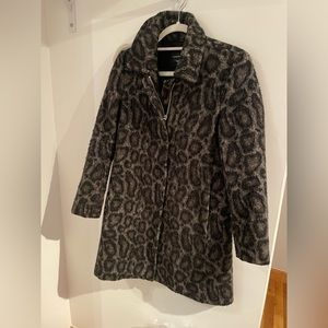 Club Monaco black grey leopard jacket